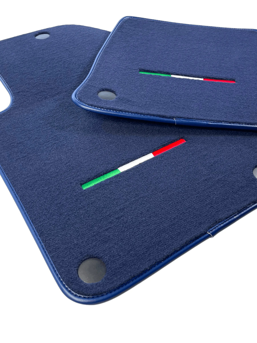 Dark Blue Floor Mats For Ferrari 599 Coupe 2006-2012 Italian Edition - AutoWin