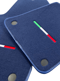 Dark Blue Floor Mats For Ferrari 612 Scaglietti 2005-2011 Italian Edition - AutoWin