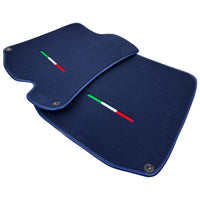 Dark Blue Floor Mats For Ferrari Portofino (2018-2023) Italian Edition - AutoWin