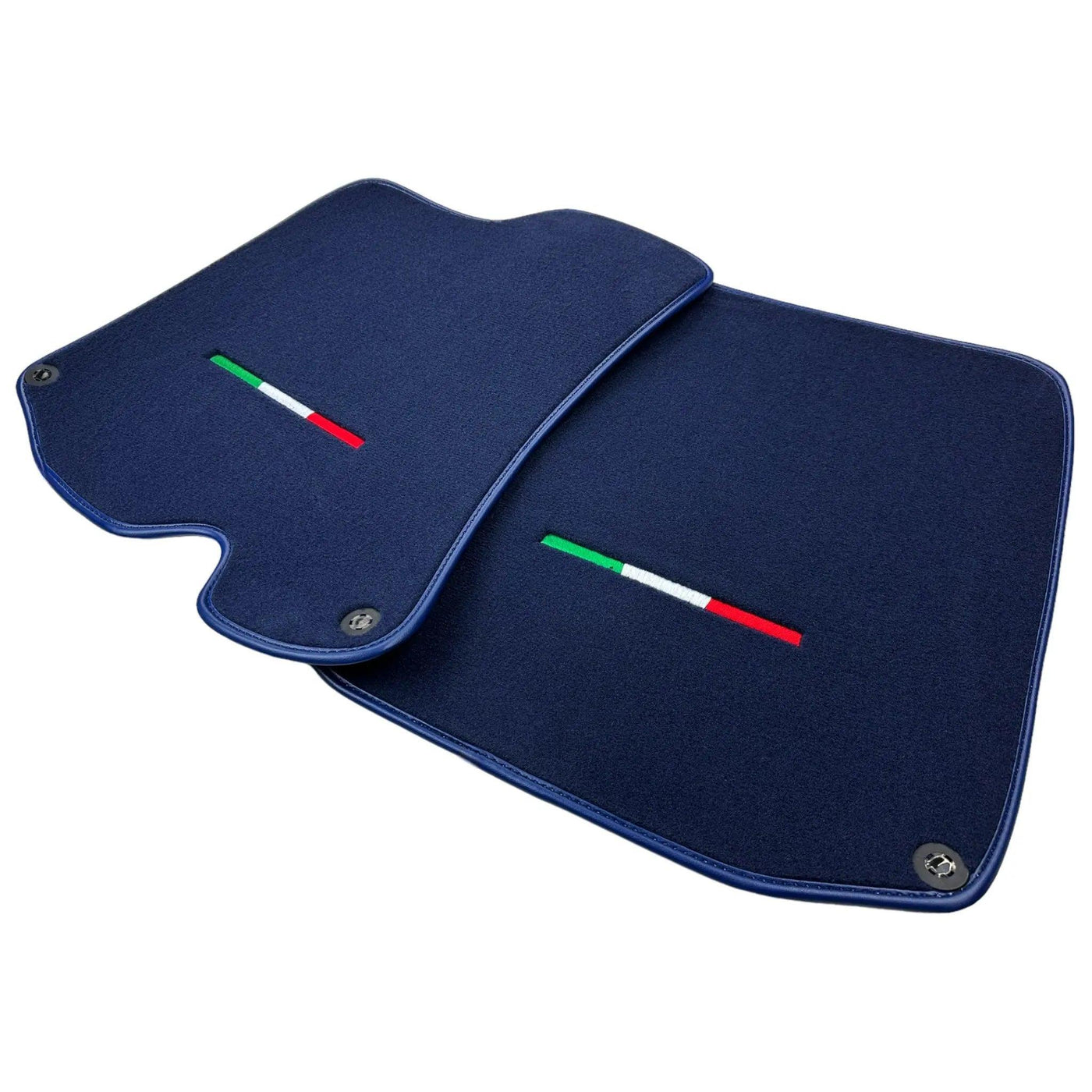 Dark Blue Floor Mats For Ferrari Roma (2021-2024) Italian Edition - AutoWin