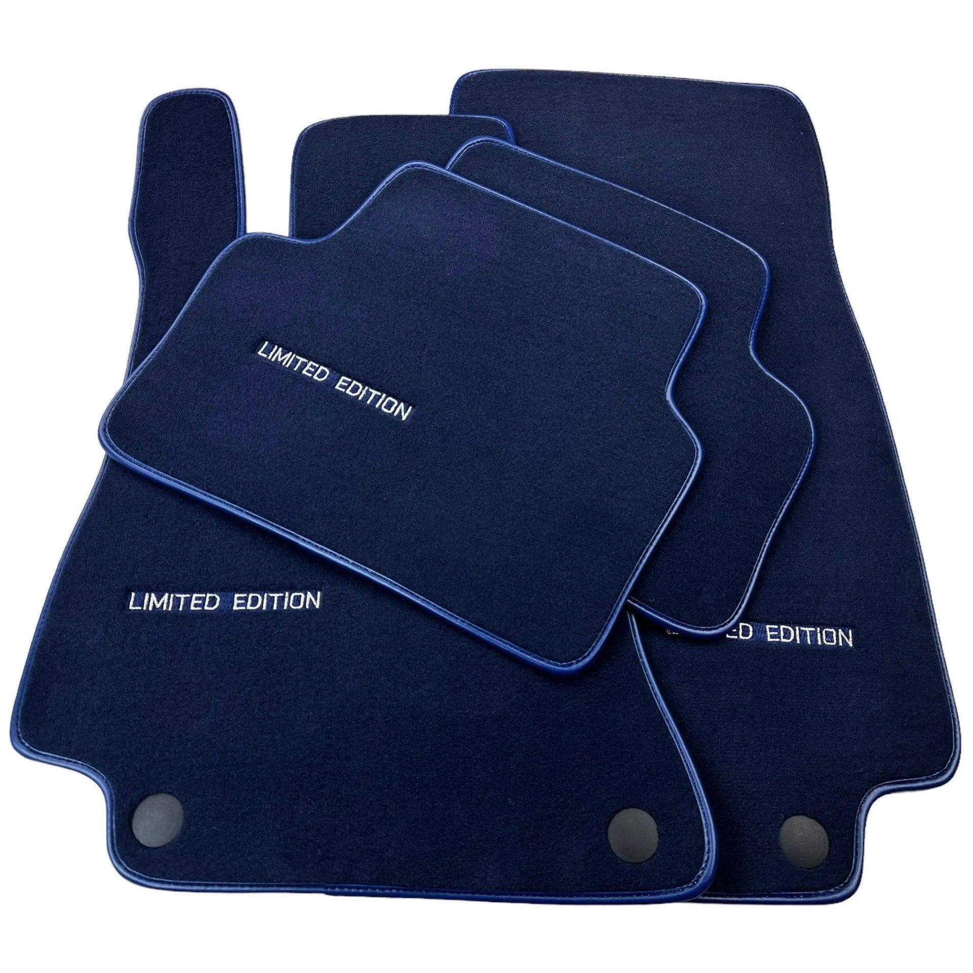 Dark Blue Floor Mats For Mercedes Benz GLE-Class W166 Allrounder (2015-2019) | Limited Edition - AutoWin