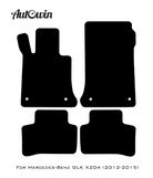 Dark Blue Floor Mats For Mercedes Benz GLK-Class X204 (2012-2015) | Limited Edition - AutoWin
