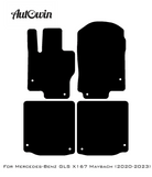 Dark Blue Floor Mats For Mercedes Benz GLS-Class X167 Maybach (2020-2023) | Limited Edition - AutoWin