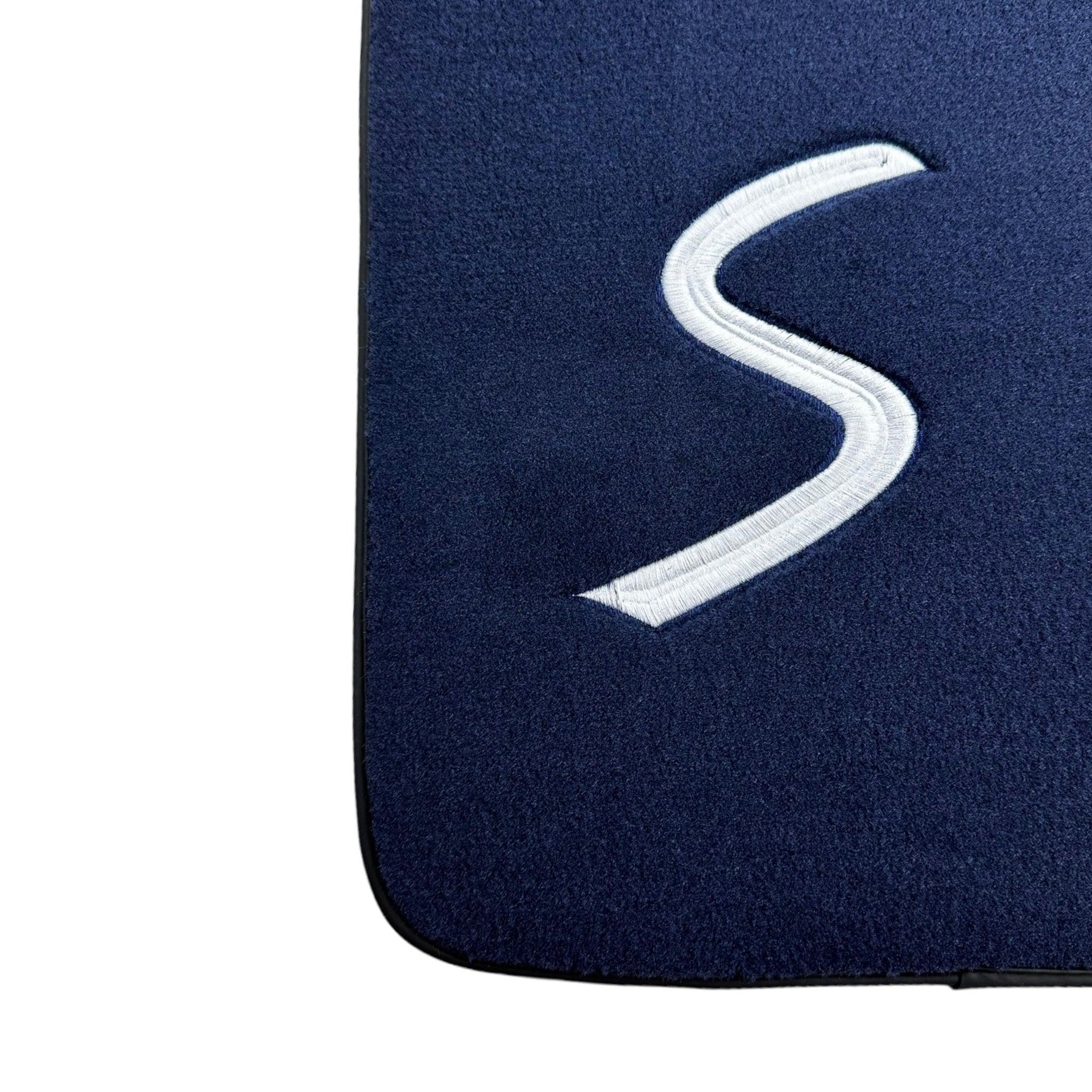 Dark Blue Floor Mats for Mini Cooper / One R53 (2001-2007) Cooper S - AutoWin