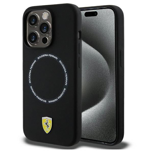 Ferrari Printed Ring MagSafe Hardcase for iPhone 15 Pro Max 6.7" - AutoWin