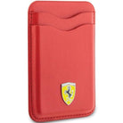 Ferrari Red Cadslot Wallet - Magnetic Wallet for Apple Phones - AutoWin