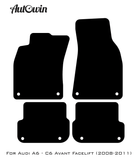 Floor Mats for Audi A6 - C6 Avant Facelift (2008-2011) ER56 Design - AutoWin