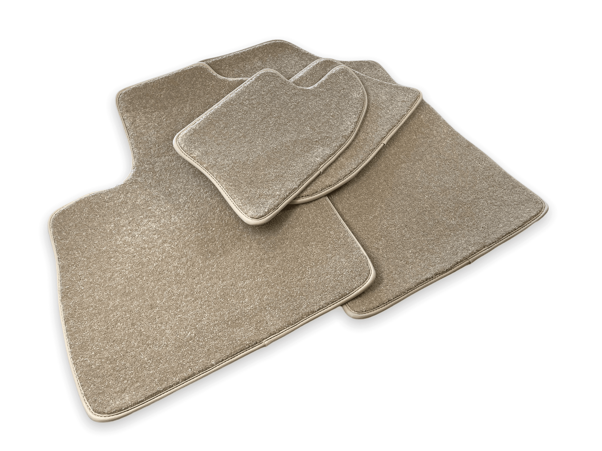 Floor Mats For Bentley Continental GTC (2011-2018) Beige Luxury Quality - AutoWin
