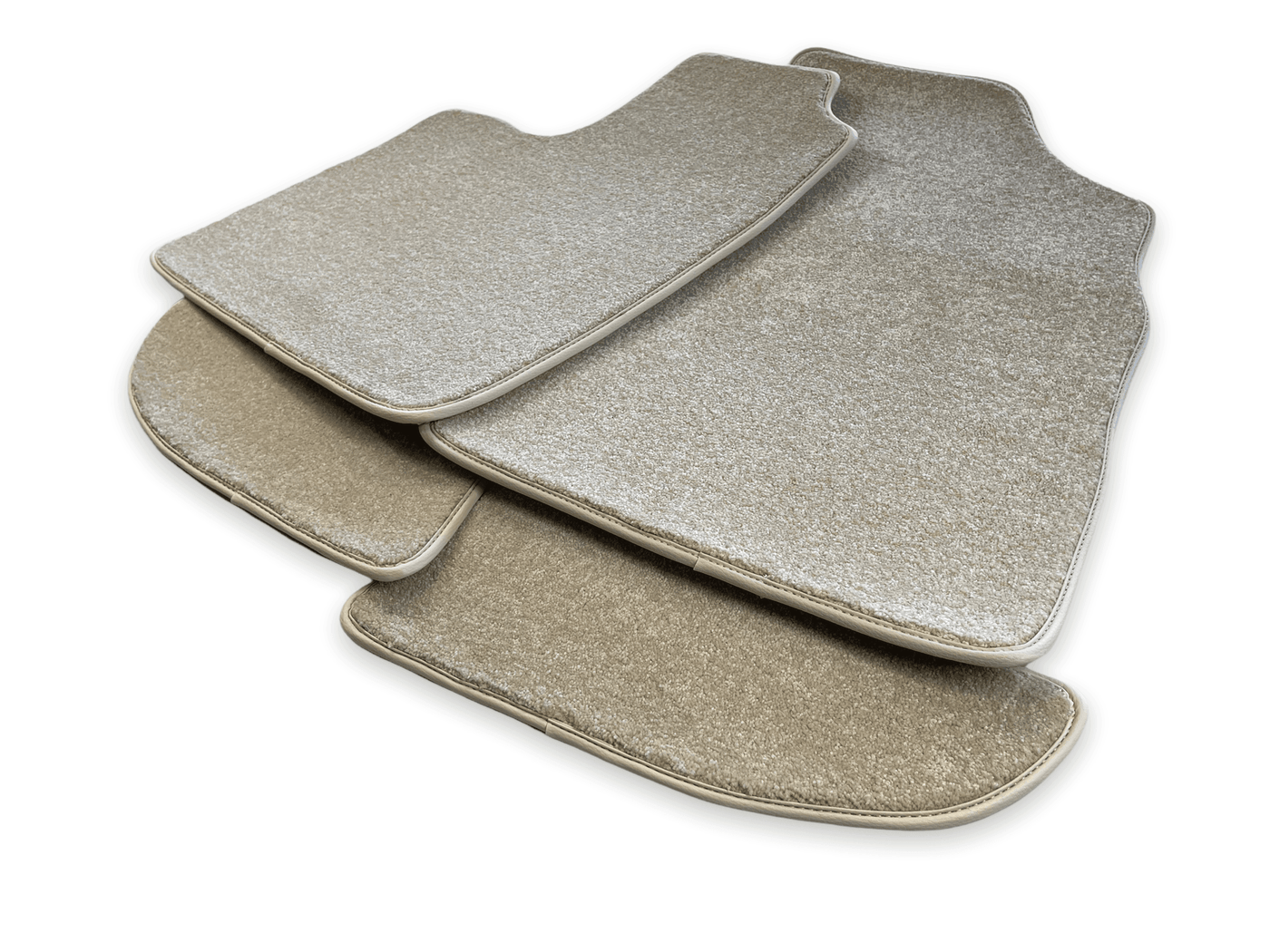 Floor Mats For Bentley Continental GTC (2011-2018) Beige Luxury Quality - AutoWin