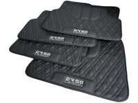 Floor Mats For BMW G60 (2023-2026) Sedan Black Leather Er56 Design - AutoWin