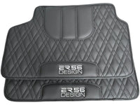 Floor Mats For BMW Gran Tourer F46 (2015-2022) 7 Seats Black Leather Er56 Design - AutoWin