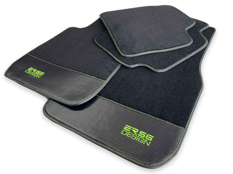 Floor Mats For BMW 1 Series F70 Carbon Leather Er56 Design - AutoWin