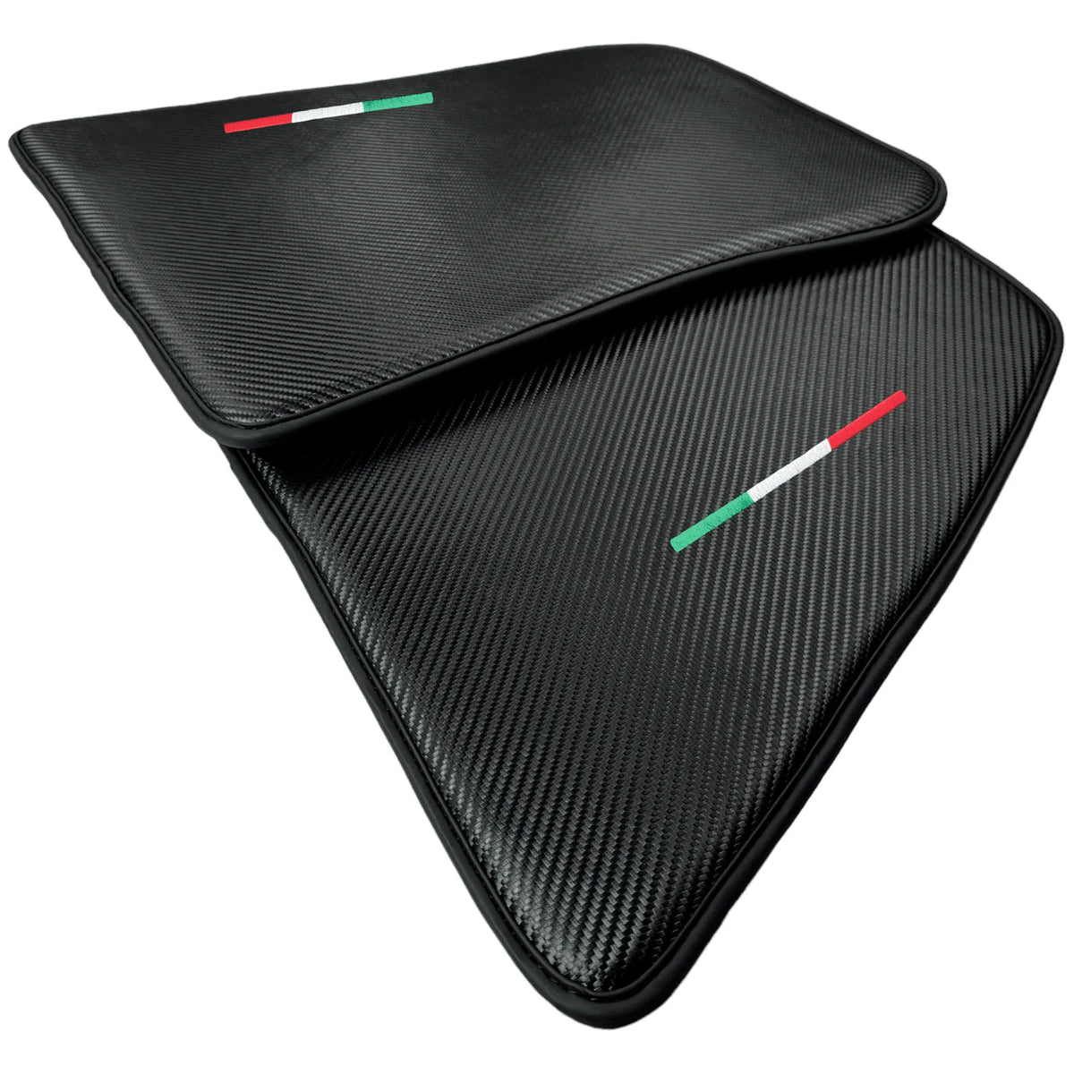Floor Mats for Ferrari 296 GTB (2022-2027) Made From Carbon Fiber Leather