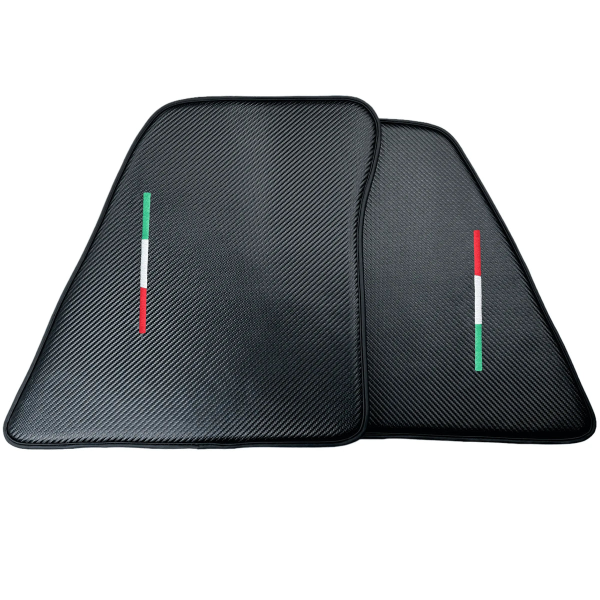 Floor Mats for Ferrari 296 GTS (2022-2027) Made From Carbon Fiber Leather - AutoWin