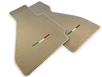 Floor Mats For Ferrari 328 GTB 1985-1989 Beige Autowin Brand Italian Edition - AutoWin
