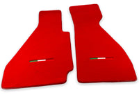 Floor Mats For Ferrari 328 GTB 1985-1989 Red Autowin Brand Italian Edition - AutoWin