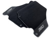 Floor Mats For Ferrari 360 Modena 1999-2005 Black With Alcantara - AutoWin