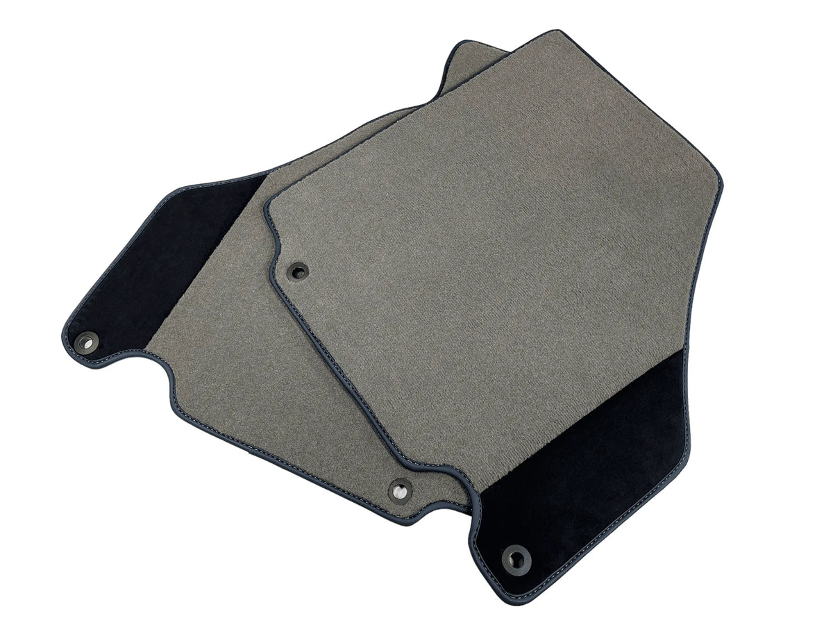 Floor Mats For Ferrari 360 Modena 1999-2005 Gray With Alcantara Leather - AutoWin
