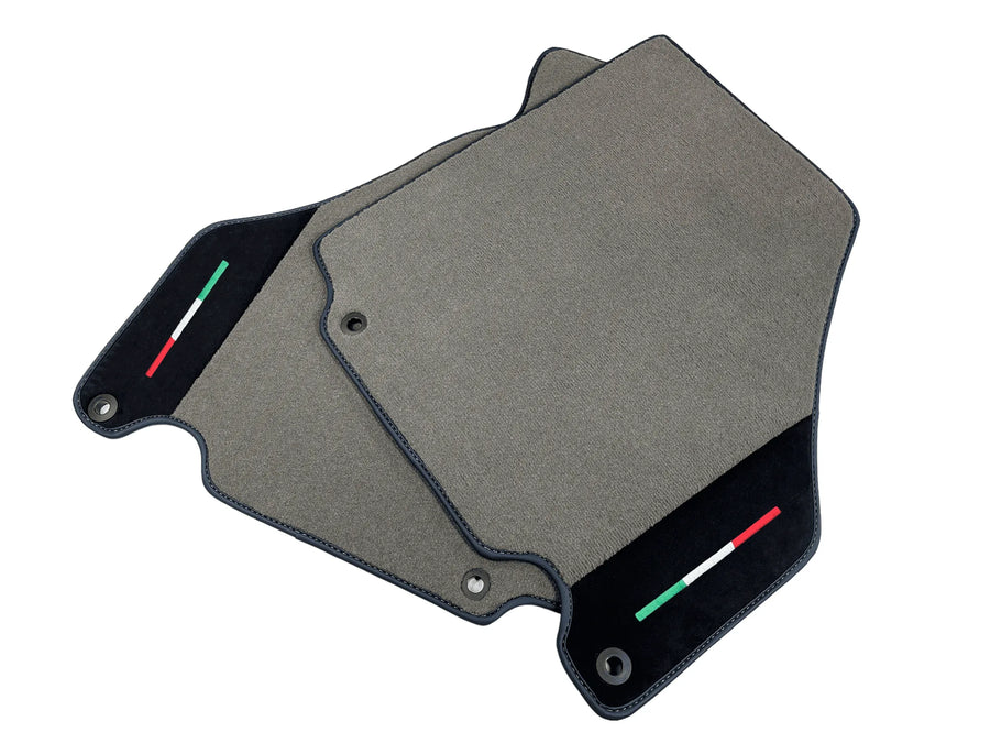 Floor Mats For Ferrari 360 Modena 1999-2005 Gray With Alcantara Leather - AutoWin