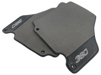 Floor Mats For Ferrari 360 Modena 1999-2005 Gray With Carbon Fiber Leather - AutoWin