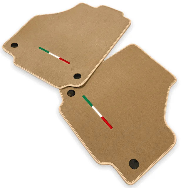 Floor Mats For Ferrari 458 GT2 (2012-2015) Beige Autowin Brand Italian Edition