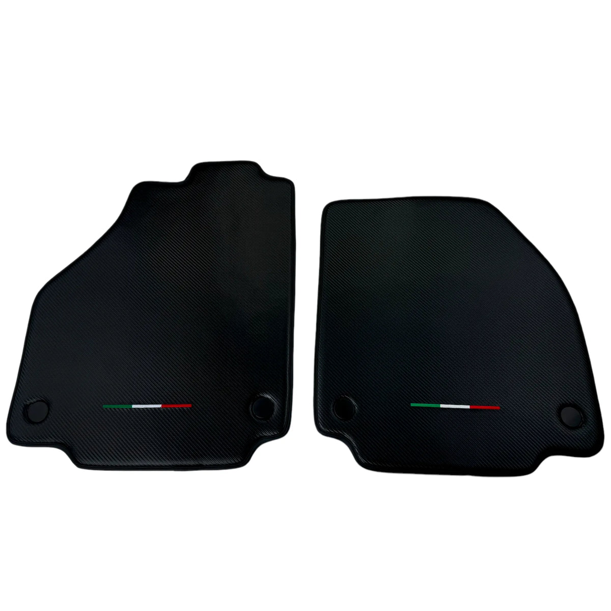 Floor Mats for Ferrari 458 GT2 (2012-2015) Carbon Fiber Leather Autowin Brand Italian Edition