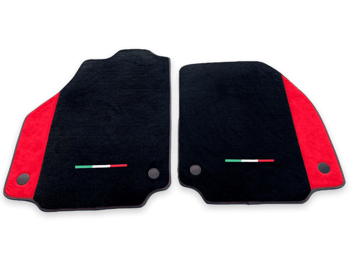 Floor Mats For Ferrari 458 GT2 (2012-2015) Red Alcantara Leather