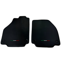 Floor Mats for Ferrari 458 Italia (2009-2015) Carbon Fiber Leather Autowin Brand Italian Edition