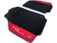 Floor Mats For Ferrari 458 Italia 2009-2015 Red Alcantara Leather - AutoWin