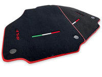 Floor Mats For Ferrari 458 Italia (2009-2015) Red Trim - AutoWin