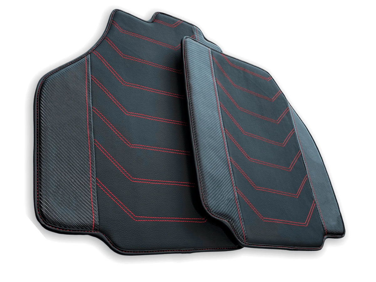 Floor Mats For Ferrari 458 Speciale With Carbon Fiber Leather 2012-2015