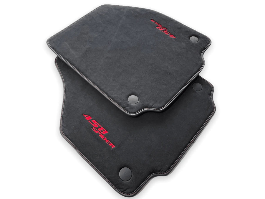 Bilmatter For Ferrari 458 Spider 2012-2015 Alcantara Lær - AutoWin