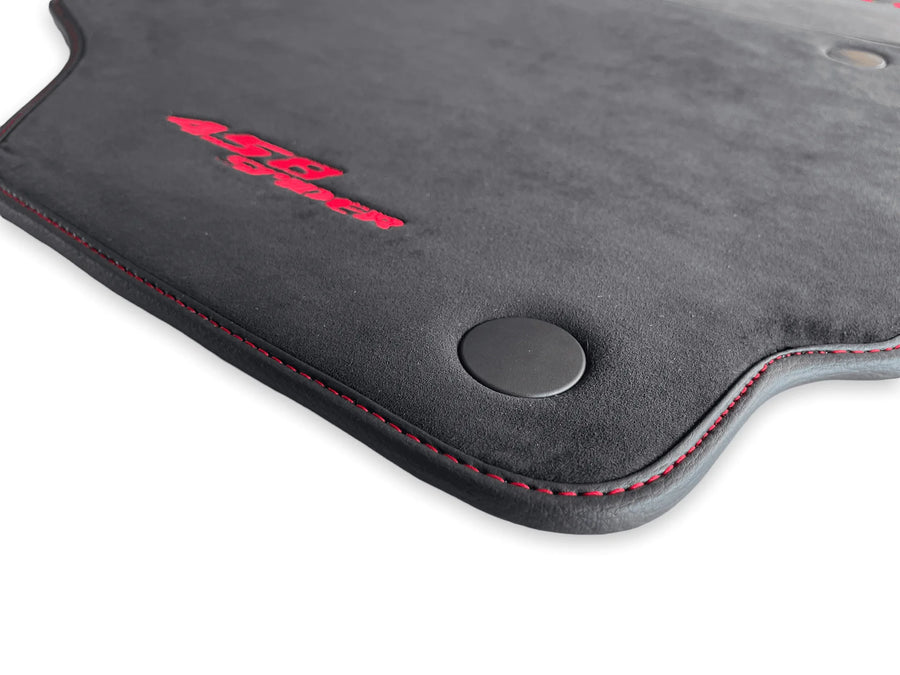 Bilmatter For Ferrari 458 Spider 2012-2015 Alcantara Lær - AutoWin