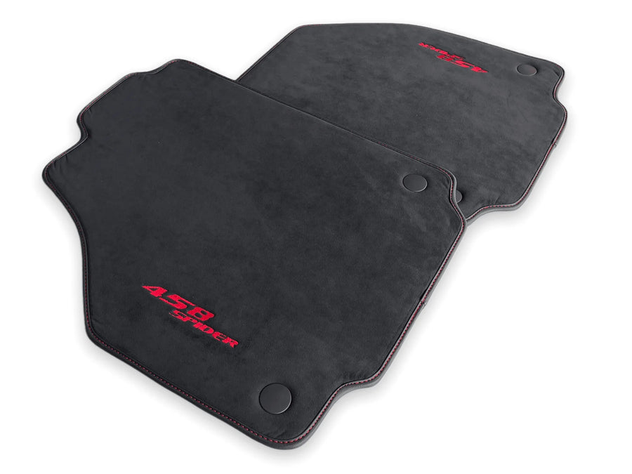 Bilmatter For Ferrari 458 Spider 2012-2015 Alcantara Lær - AutoWin