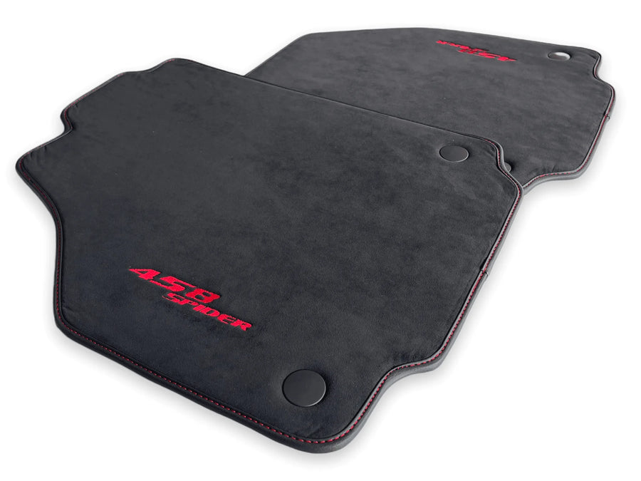 Bilmatter For Ferrari 458 Spider 2012-2015 Alcantara Lær - AutoWin
