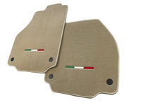Floor Mats For Ferrari 458 Spider 2012-2015 Beige Italian Edition - AutoWin
