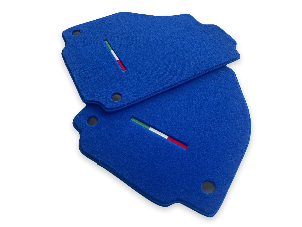 Bilmatter For Ferrari 458 Spider 2012-2015 Blå Autowin Merke Italiensk Utgave