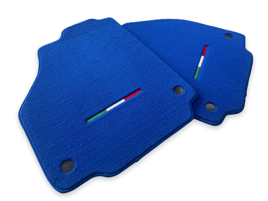 Bilmatter For Ferrari 458 Spider 2012-2015 Blå Autowin Merke Italiensk Utgave