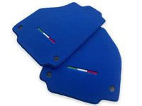 Bilmatter For Ferrari 458 Spider 2012-2015 Blå Autowin Merke Italiensk Utgave