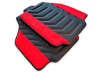 Floor Mats For Ferrari 458 Speciale (2012-2015) Leather With Red Alcantara