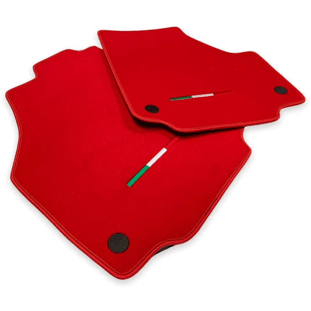 Floor Mats For Ferrari 458 Spider 2012-2015 Red Autowin Brand Italian Edition