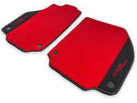 Floor Mats For Ferrari 458 Spider 2012-2015 Red Carpet And Alcantara Leather - AutoWin