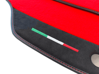 Floor Mats For Ferrari 458 Italia (2009-2015) Red Carpet And Alcantara Leather - AutoWin