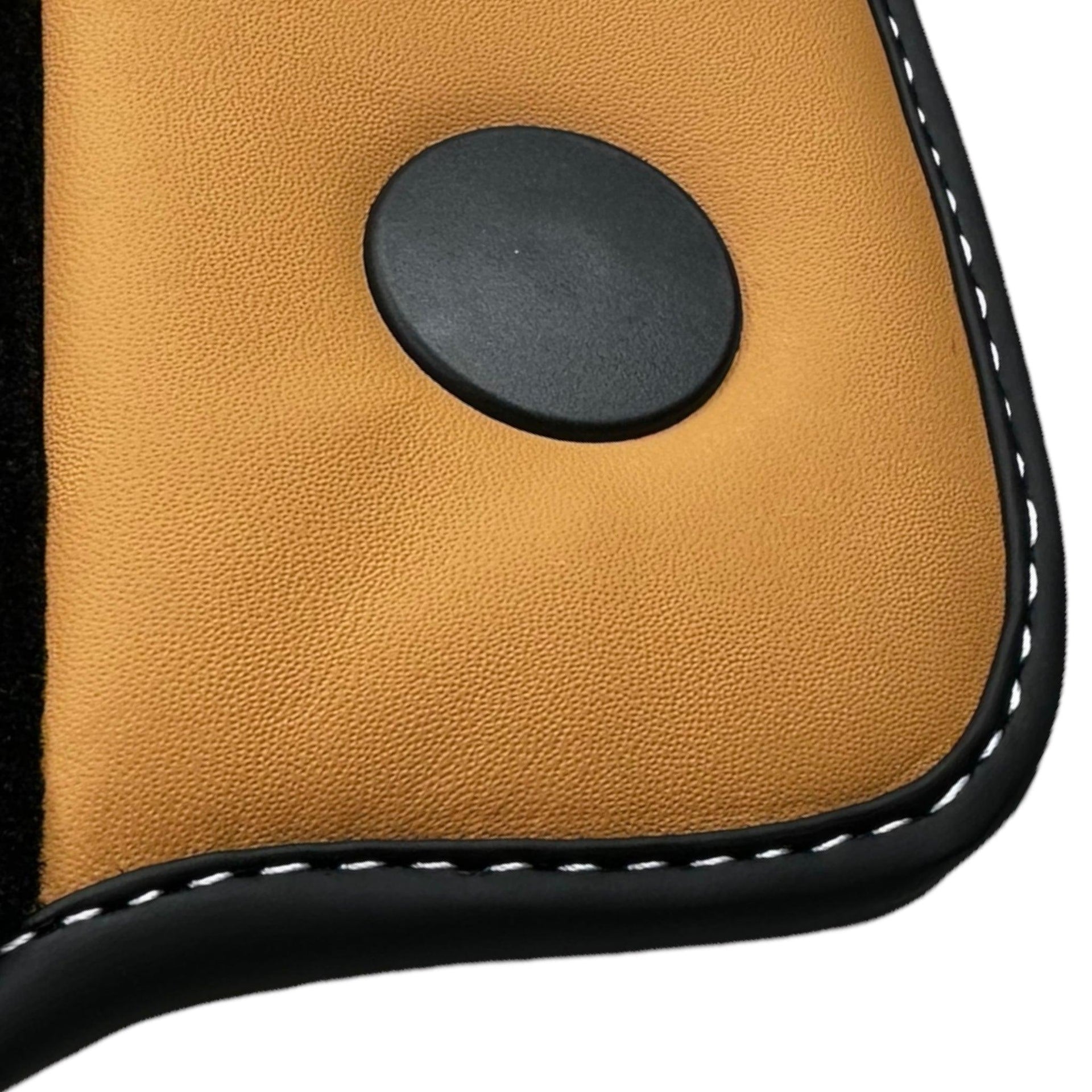 Floor Mats for Ferrari 458 Italia (2009-2015) with Beige Tradizione Nappa Leather - AutoWin