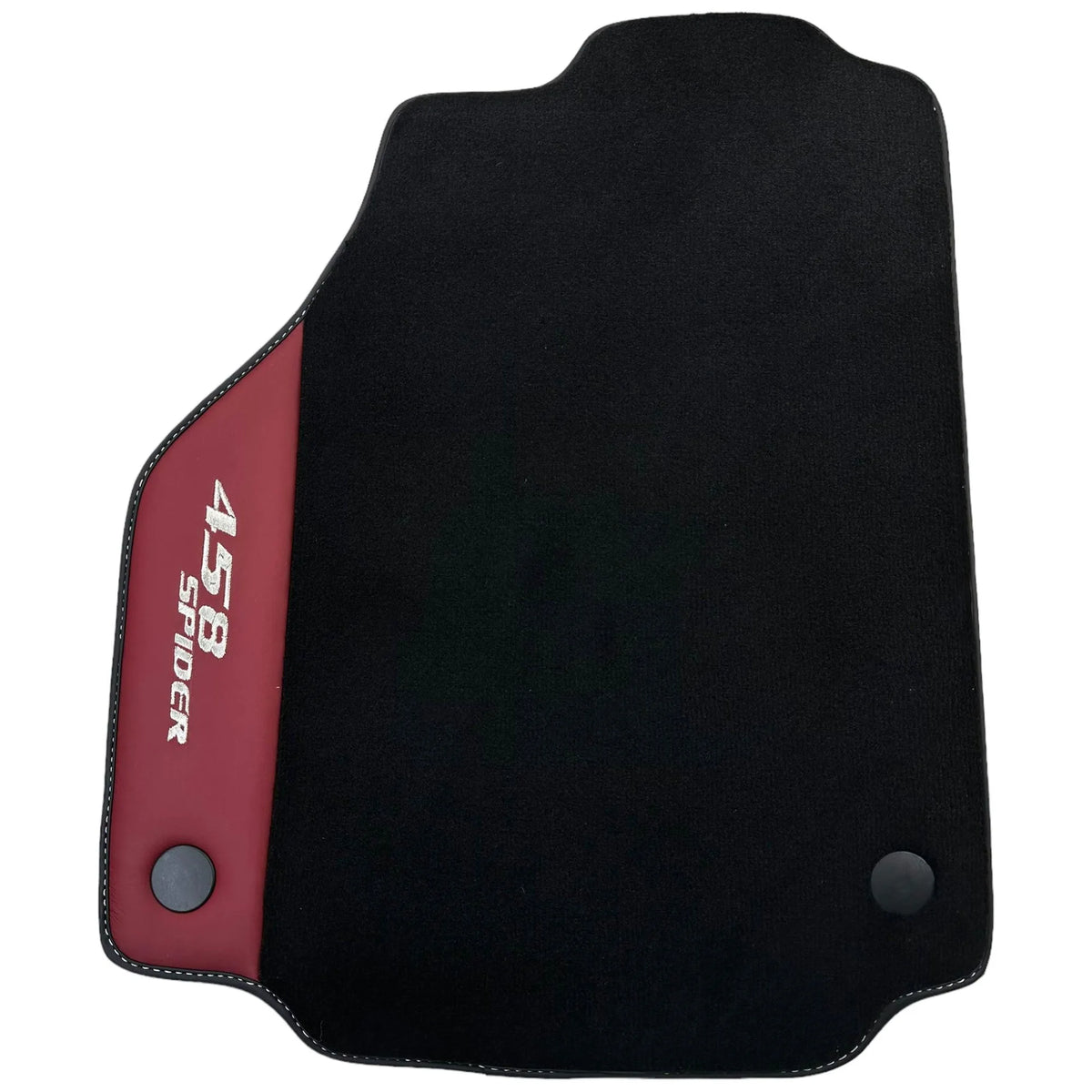 Floor Mats for Ferrari 458 Spider (2012-2015) with Bordeaux Nappa Leather - AutoWin