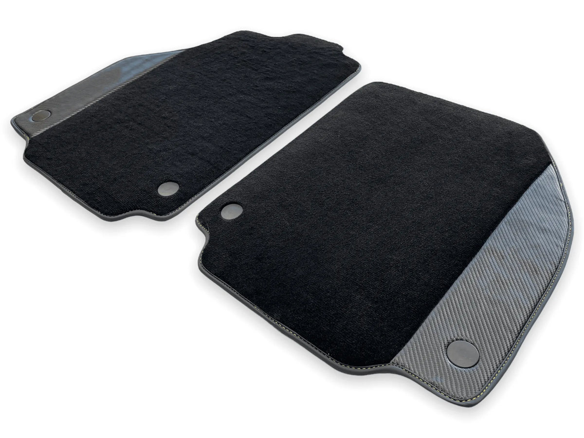 Floor Mats For Ferrari 488 GTB 2015-2022 Carpet With Carbon Fiber - AutoWin
