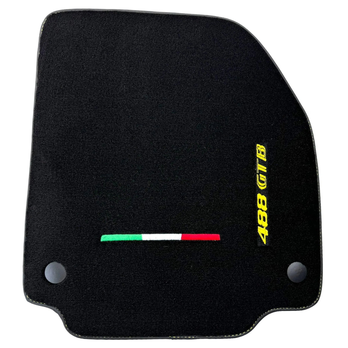 Floor Mats for Ferrari 488 GTB (2015-2022) Italian Edition | Black Trim - AutoWin