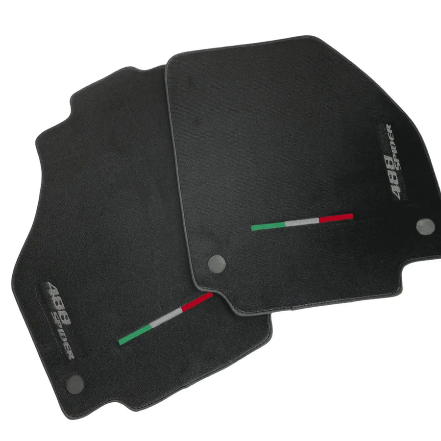 Floor Mats For Ferrari 488 Spider 2015-2022 AutoWin Brand Italian Edition - AutoWin