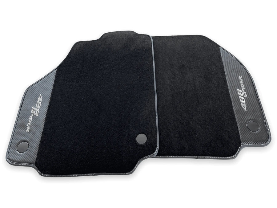 Floor Mats For Ferrari 488 Spider 2015-2022 Carbon Fiber AutoWin Brand IT Edition - AutoWin