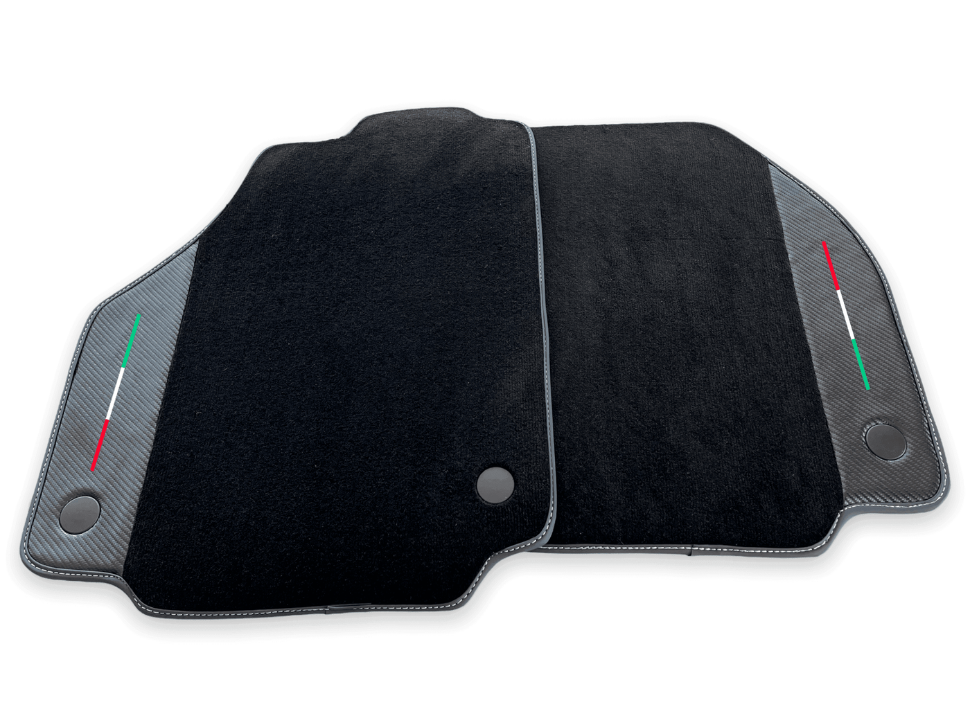 Floor Mats For Ferrari F8 Tributo 2019-2022 With Carbon Leather - AutoWin